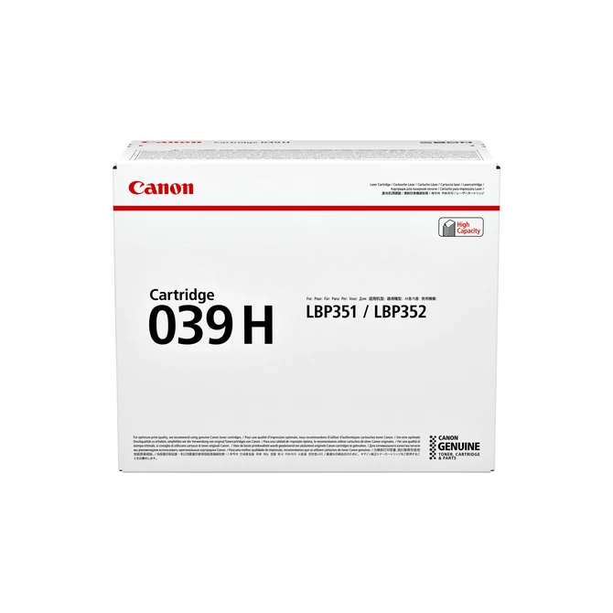 Tonercartridge Canon 039H zwart