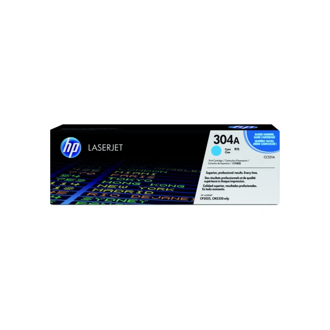 Tonercartridge HP CC531A 304A blauw