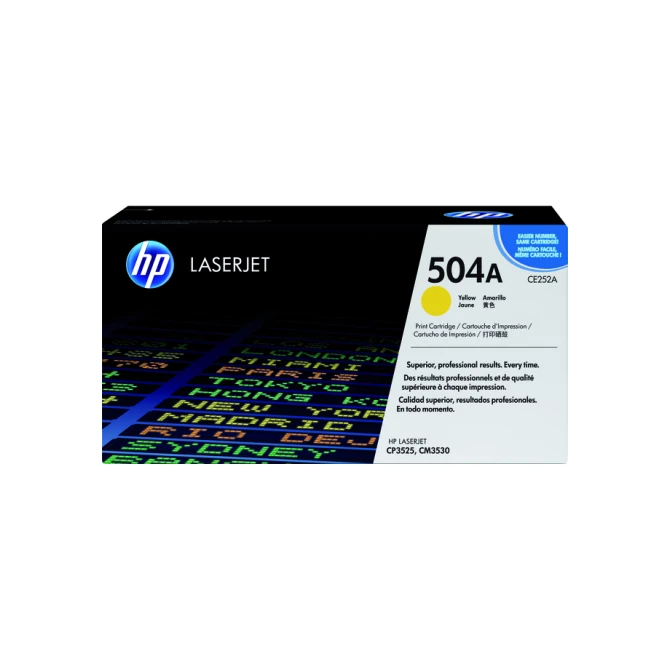 Tonercartridge HP CE252A 504A geel