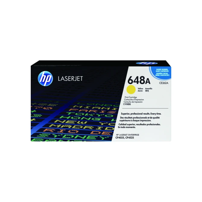 Tonercartridge HP CE262A 648A geel