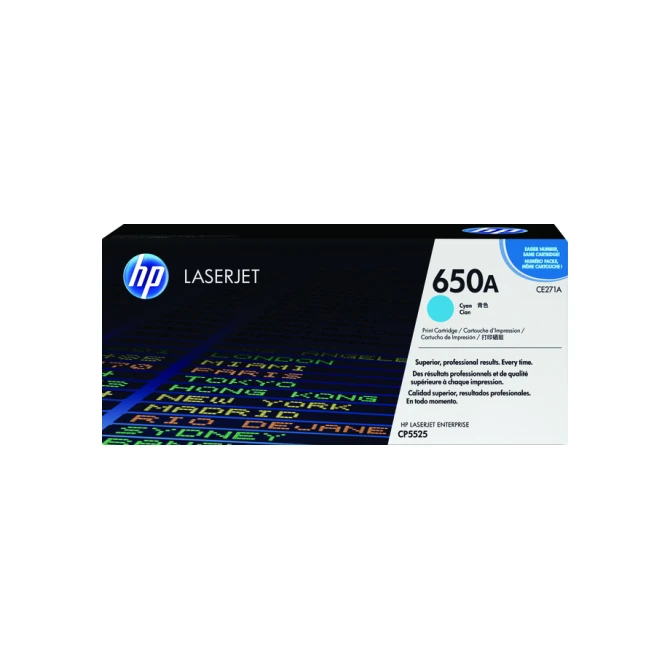 Tonercartridge HP CE271A 650A blauw