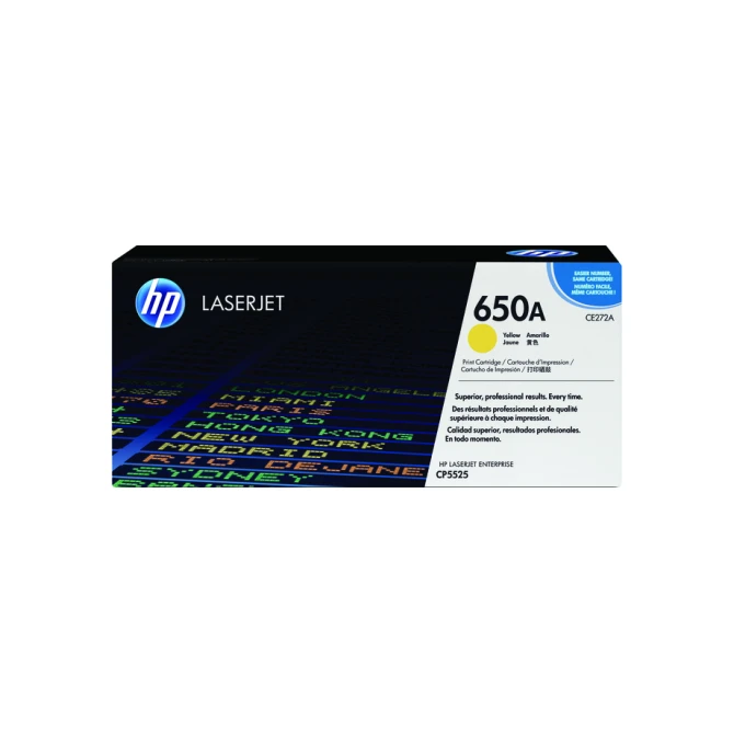 Tonercartridge HP CE272A 650A geel