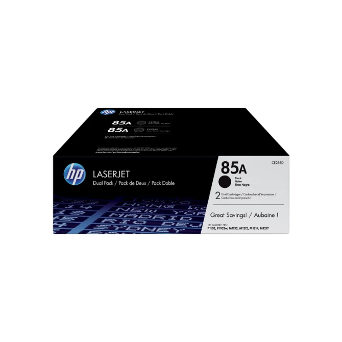 Tonercartridge HP CE285AD 85A zwart 2x