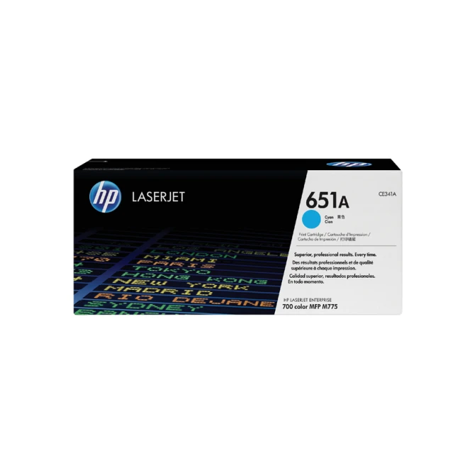 Tonercartridge HP CE341A 651A blauw