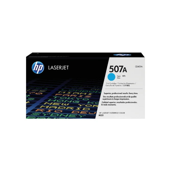 Tonercartridge HP CE401A 507A blauw