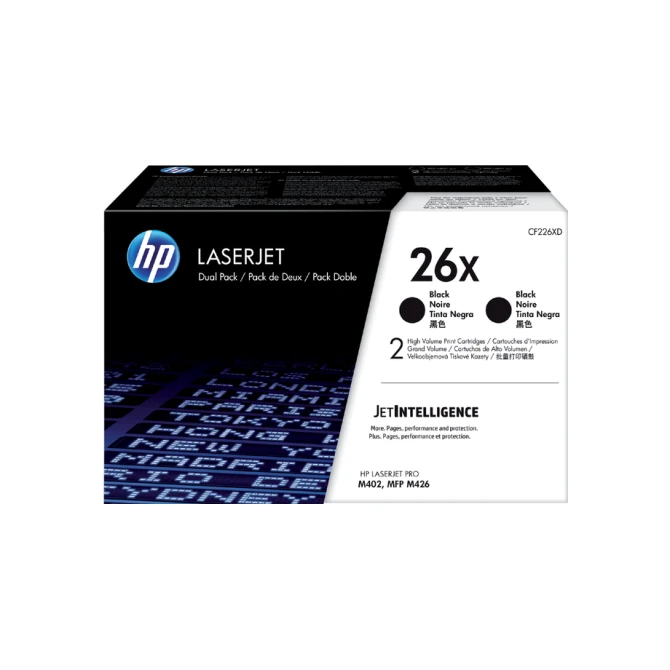 Tonercartridge HP CF226XD 26X zwart 2x