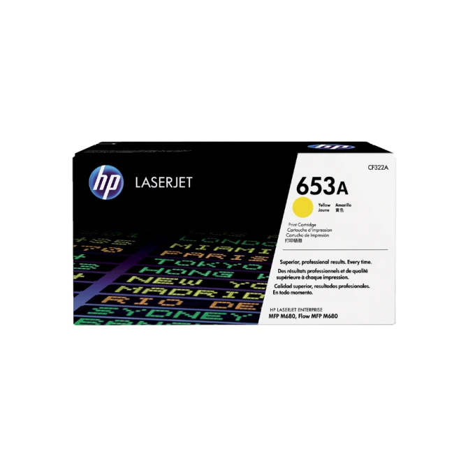 Tonercartridge HP CF322A 653A geel