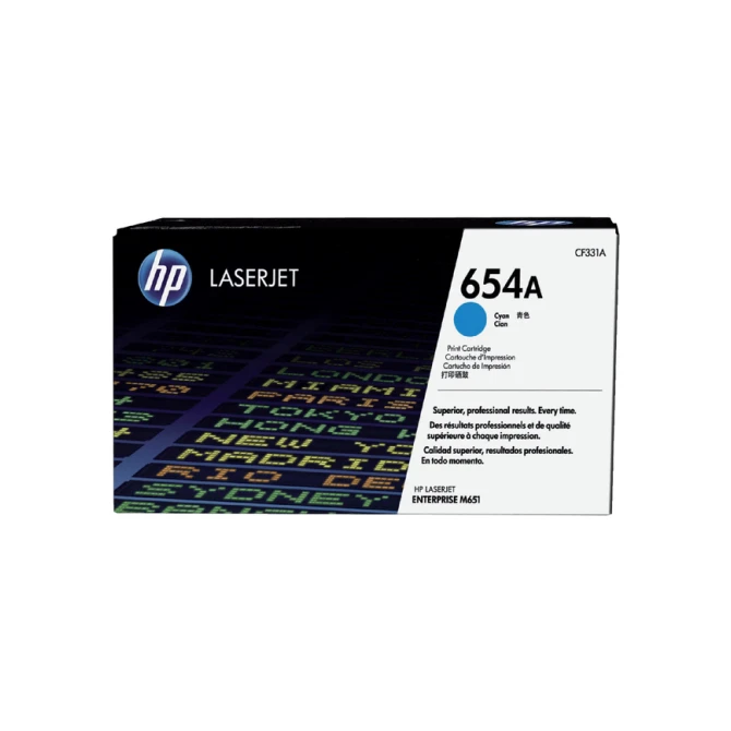 Tonercartridge HP CF331A 654A blauw