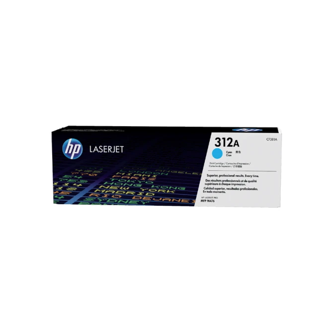 Tonercartridge HP CF381A 312A blauw