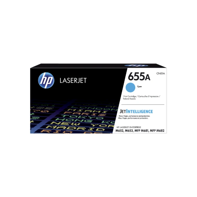 Tonercartridge HP CF451A 655A blauw