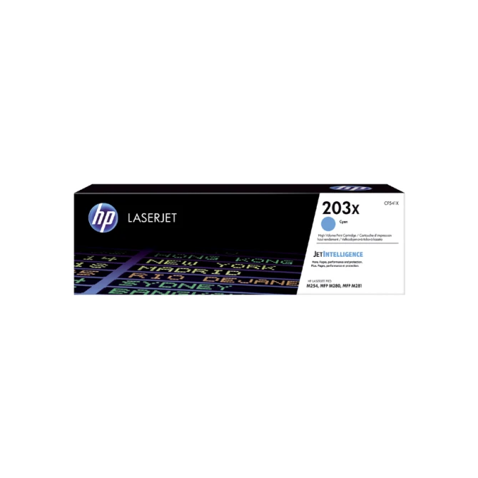 Tonercartridge HP CF541X 203X blauw