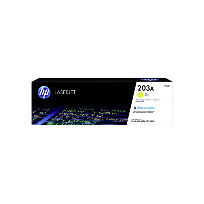 Tonercartridge HP CF542A 203A geel