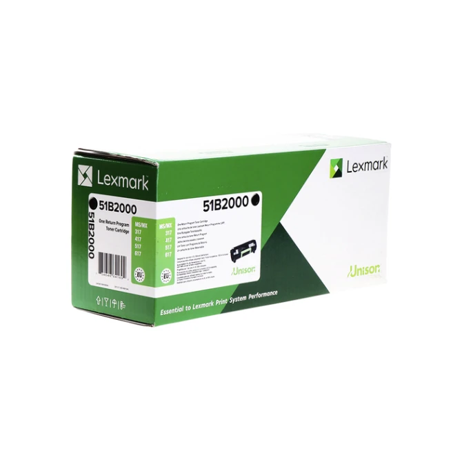 Tonercartridge Lexmark 51B2000 zwart