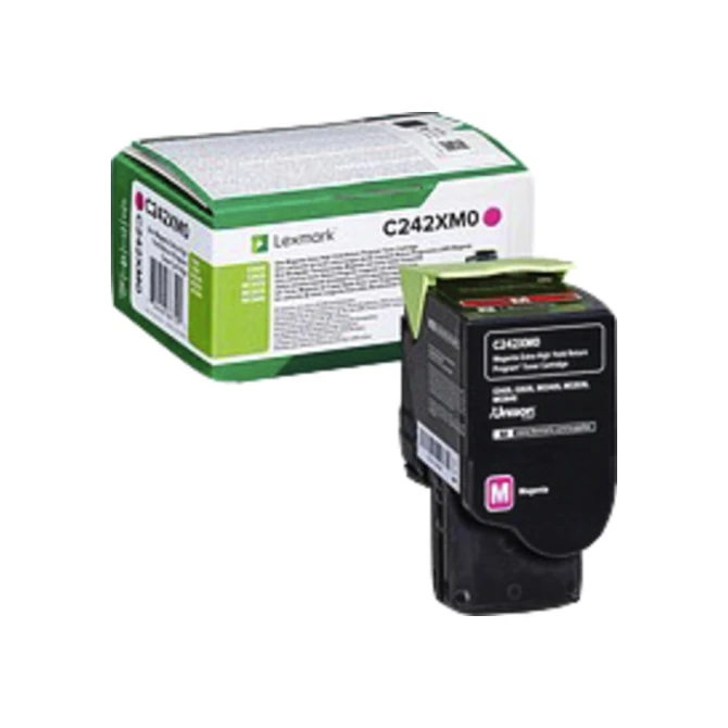 Tonercartridge Lexmark C242XM0 rood