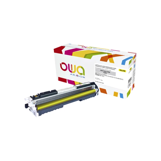 Tonercartridge OWA alternatief tbv HP CE312A geel