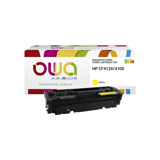 Tonercartridge OWA alternatief tbv HP CF412X geel