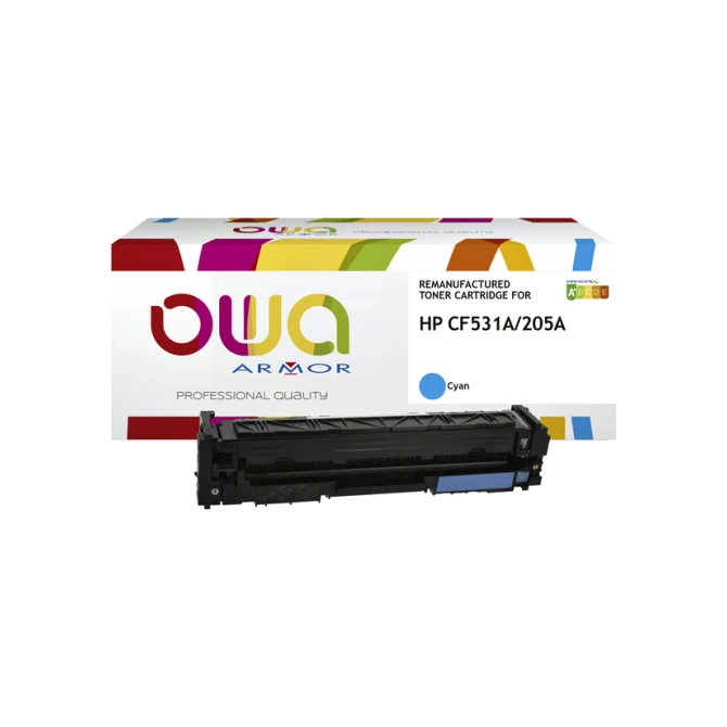 Tonercartridge OWA alternatief tbv HP CF531A blauw