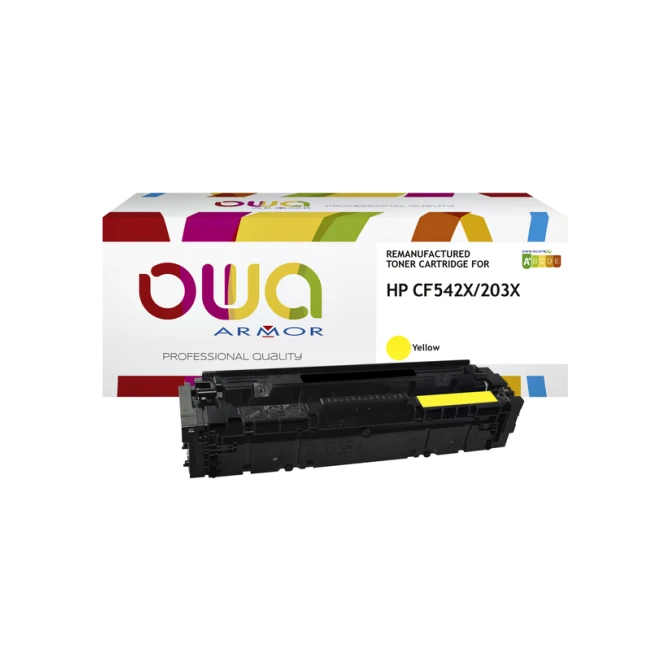Tonercartridge OWA alternatief tbv HP CF542X geel