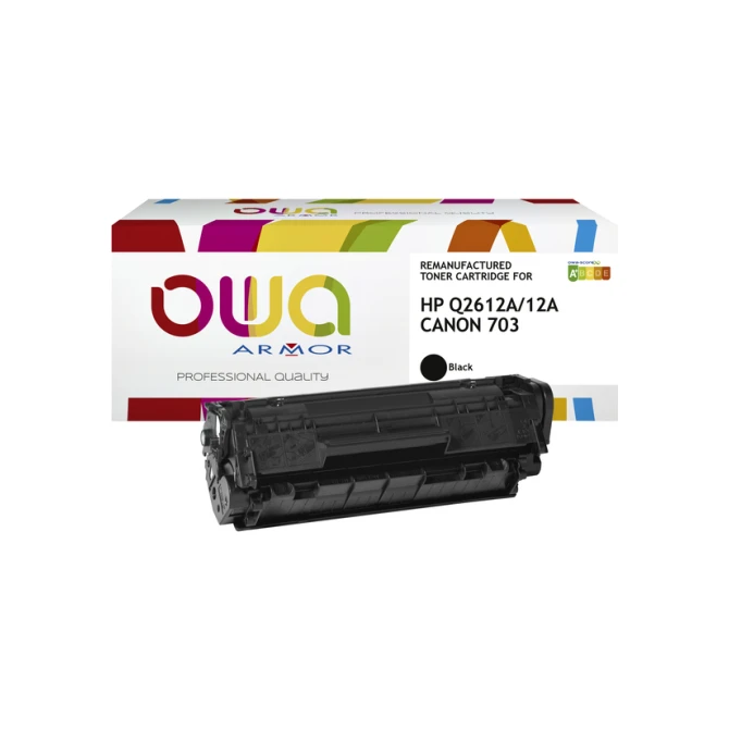 Tonercartridge OWA alternatief tbv HP Q2612A zwart