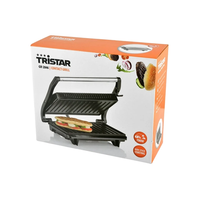 Tosti grillplaat Tristar GR-2650 zwart