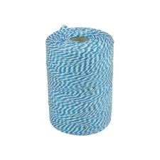 Touw Muller katoen 50 gram 45 meter blauw/wit