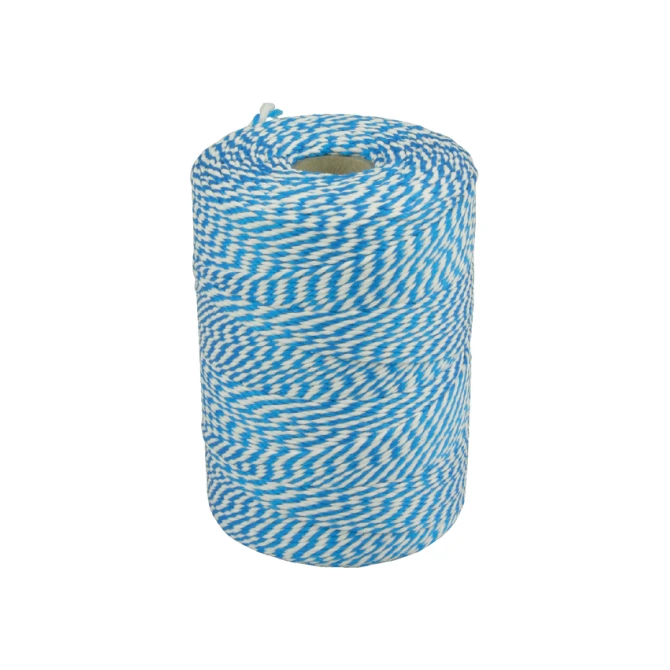 Touw Muller katoen 50 gram 45 meter blauw/wit