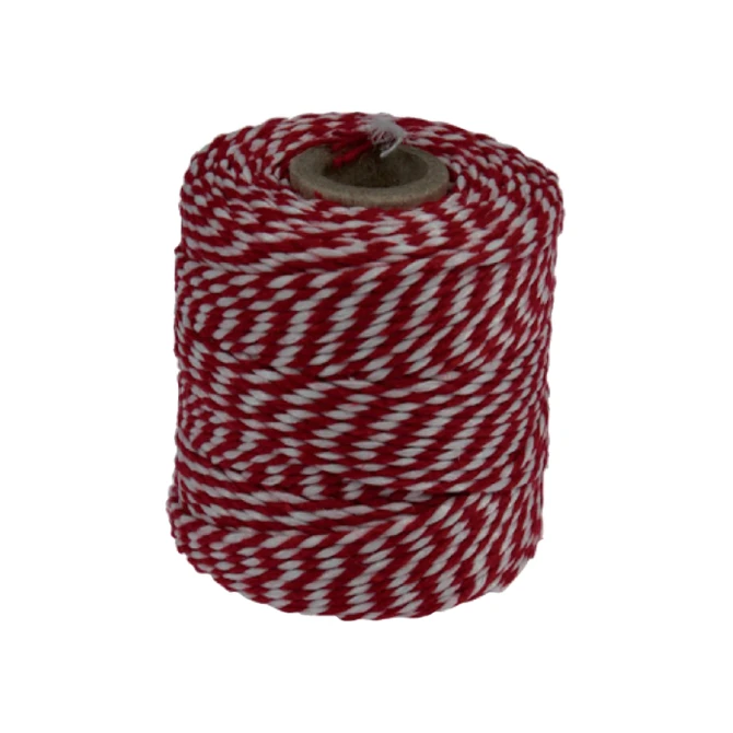 Touw Muller katoen 50 gram 45 meter rood/wit