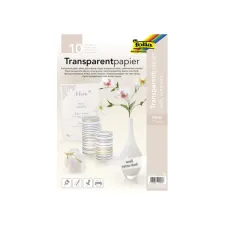 Transparant papier Folia A4 115gr 10 vel wit