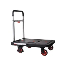 Transportkar Pavo platform trolley inklapbaar 137kg zwart