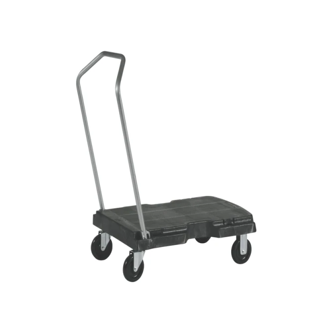 Transportkar Rubbermaid Triple Trolley inklapbaar 225kg zwart