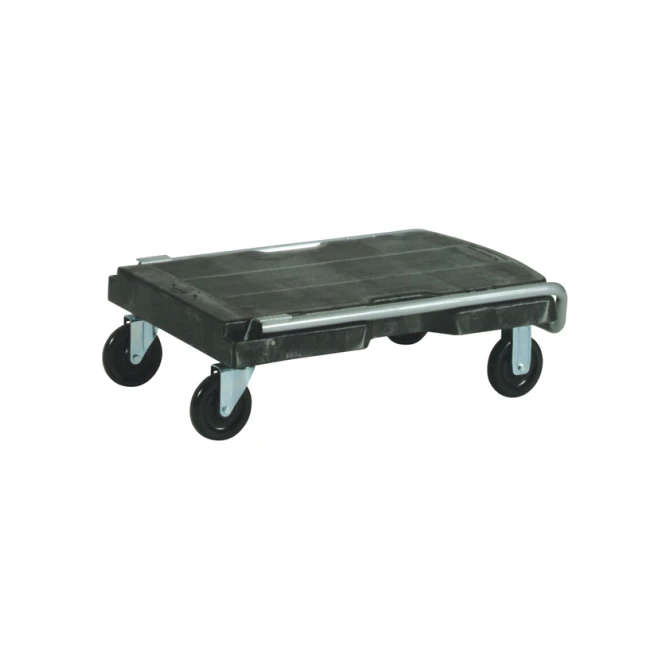Transportkar Rubbermaid Triple Trolley inklapbaar 225kg zwart