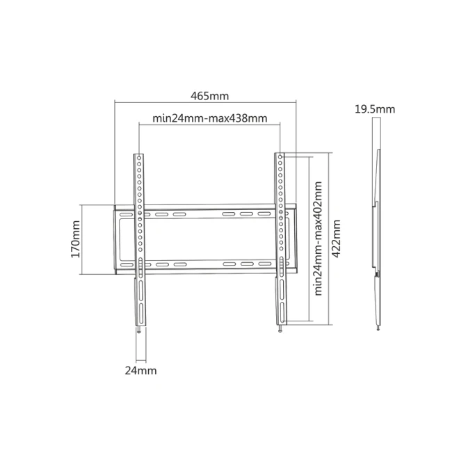 TV wandsteun ACT 32 tot 55 inch VESA