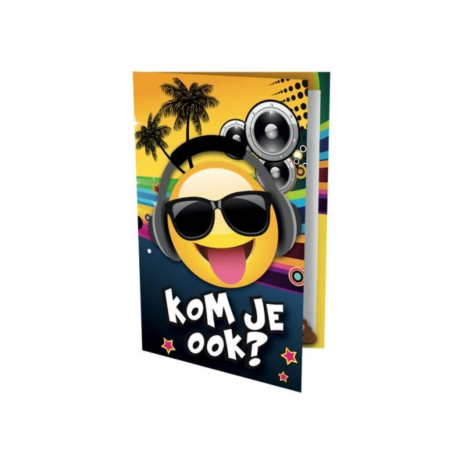 Uitnodiging Tropical DJ 17x14.2cm