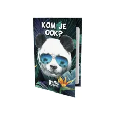 Uitnodigingen Panda 13.5x9cm