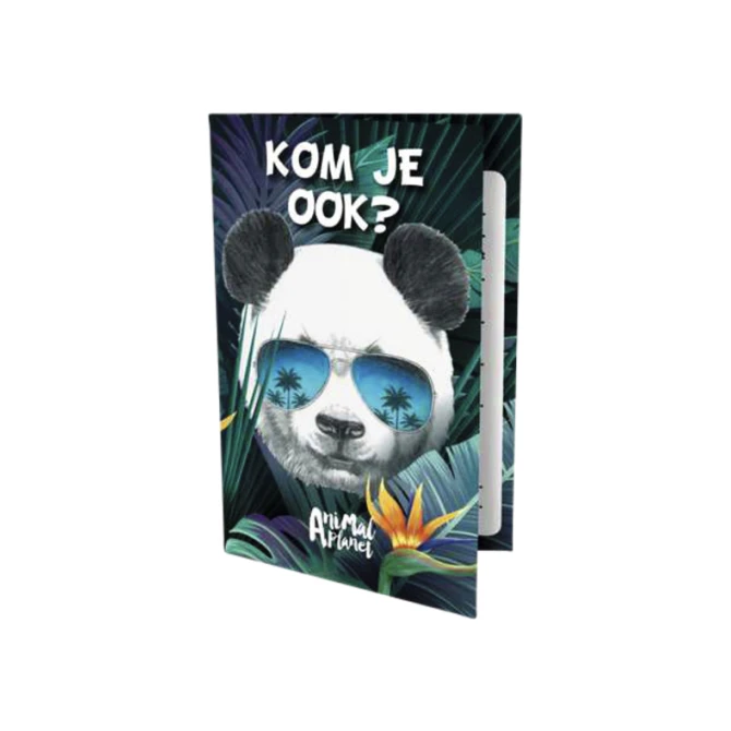 Uitnodigingen Panda 13.5x9cm