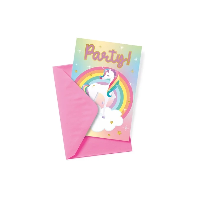 Uitnodigingskaarten Unicorn
