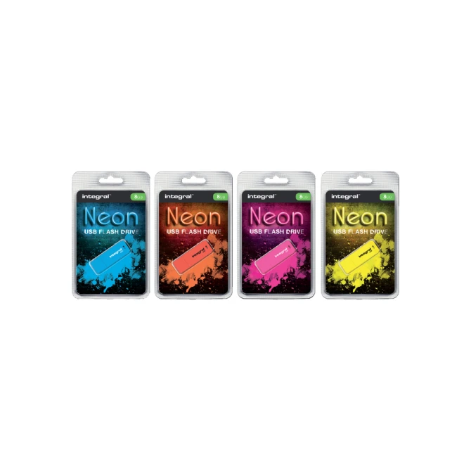 USB stick 2.0 Integral Neon USB-A 32GB oranje