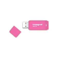 USB stick 2.0 Integral Neon USB-A 32GB roze USB stick 2.0 Integral Neon USB-A 32GB roze