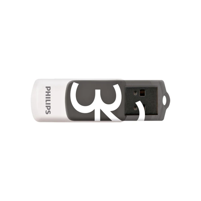 USB stick 2.0 Philips Vivid USB-A 32GB grijs USB stick 2.0 Philips Vivid USB-A 32GB grijs