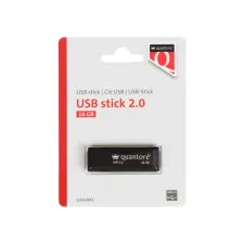 USB stick 2.0 Quantore USB-A 16GB zwart
