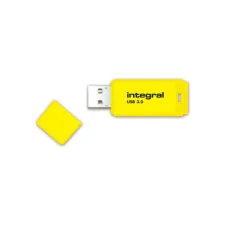 USB stick 3.0 Integral Neon USB-A 64GB geel USB stick 3.0 Integral Neon USB-A 64GB geel