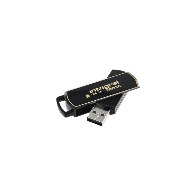 USB stick 3.0 Integral Secure 360 USB-A 128GB zwart