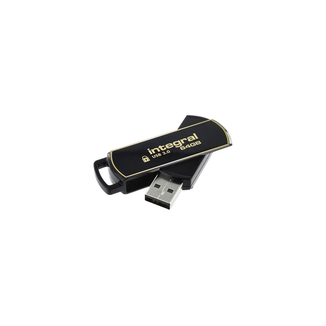 USB stick 3.0 Integral Secure 360 USB-A 64GB zwart