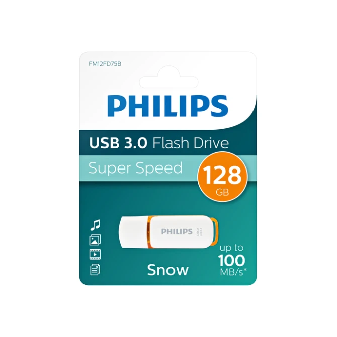 USB stick 3.0 Philips Snow USB-A 128GB oranje