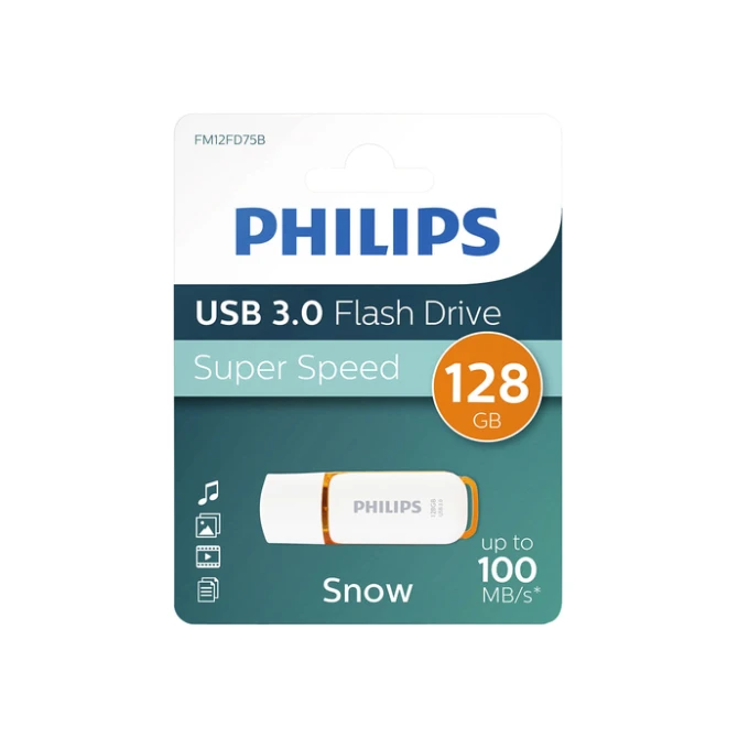 USB stick 3.0 Philips Snow USB-A 128GB oranje