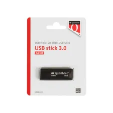 USB stick 3.0 Quantore USB-A 64GB zwart