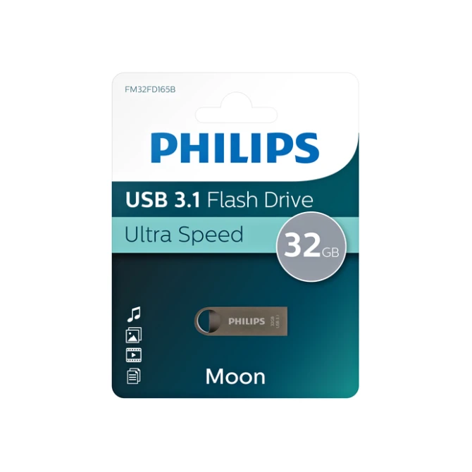 USB stick 3.1 Philips Moon USB-A 32GB grijs
