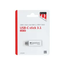 USB stick 3.1 Quantore USB-C 128GB zilver