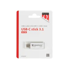 USB stick 3.1 Quantore USB-C 64GB zilver
