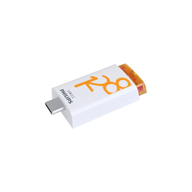 USB stick 3.2 Philips Click USB-C 128GB oranje